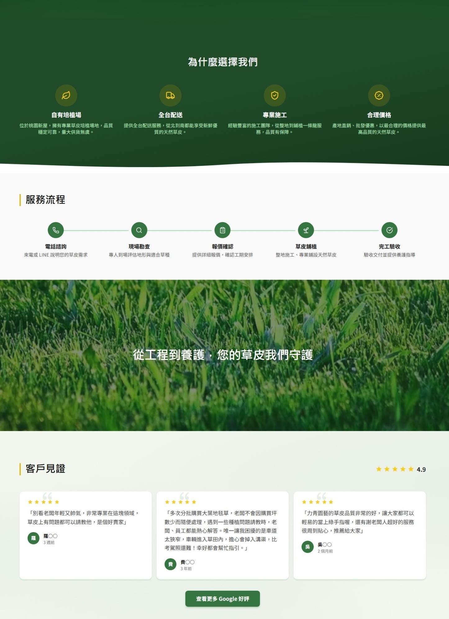 力青園藝苗圃 — 競爭優勢與服務流程